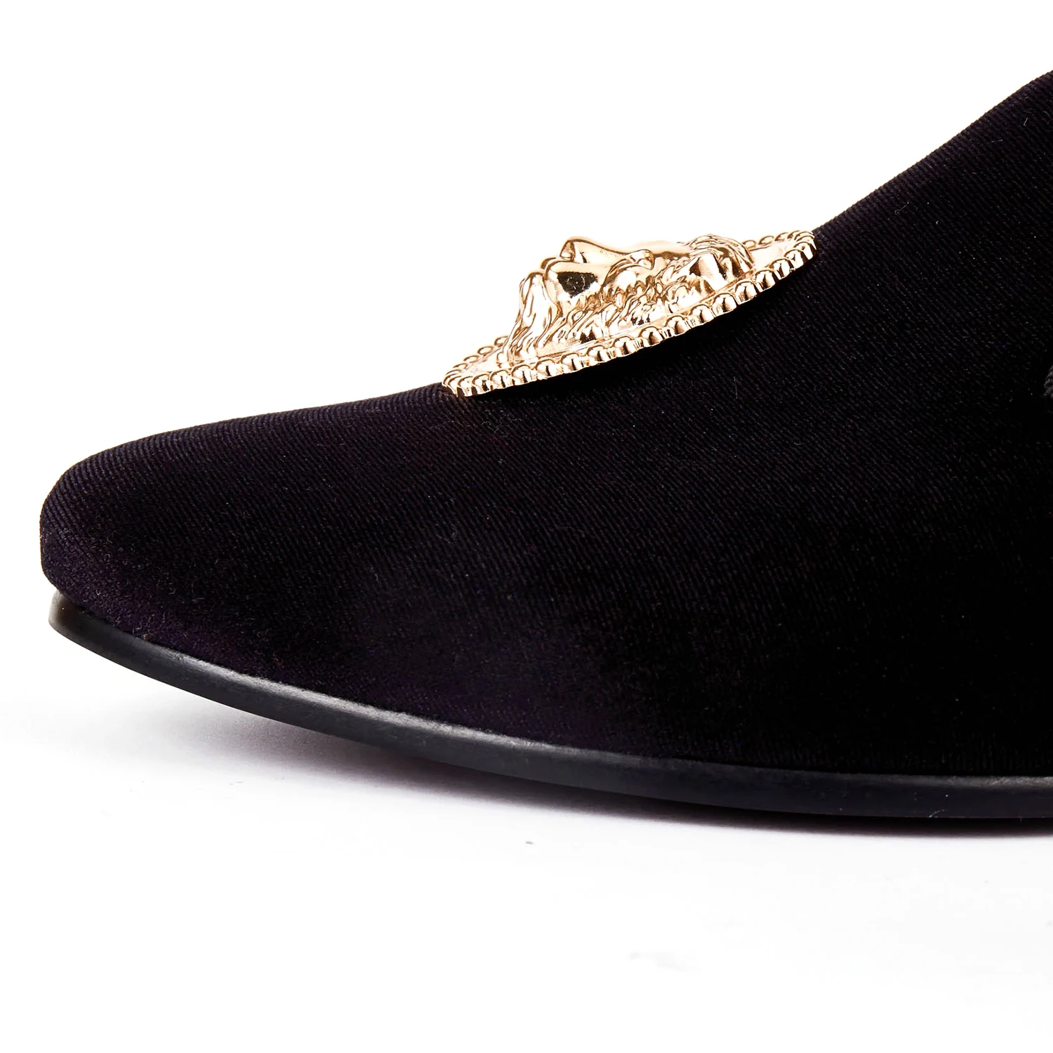 Мужские туфли на плоской подошве с пряжкой размеры 6 14|slippers size|slippers blackslippers men |