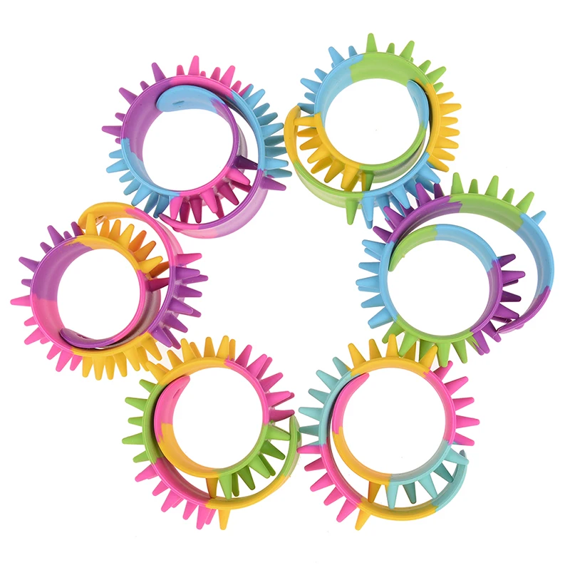 Антистресс для детей Autism Spiky Slap Bracelet силиконовый шип Непоседа браслеты офисные школьные классные сенсорные Классические игрушки