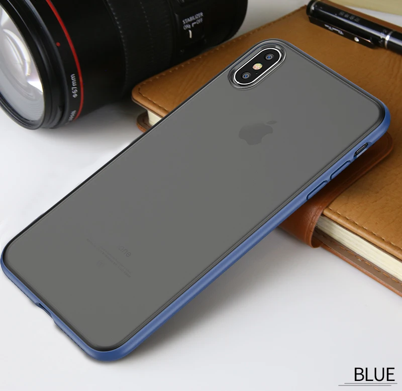 Xs max Чехол iPaky ультра тонкий противоударный чехол для apple iphone 6 6s 7 8 plus силиконовая крышка для PC для iphone xs max xr х чехол для телефона