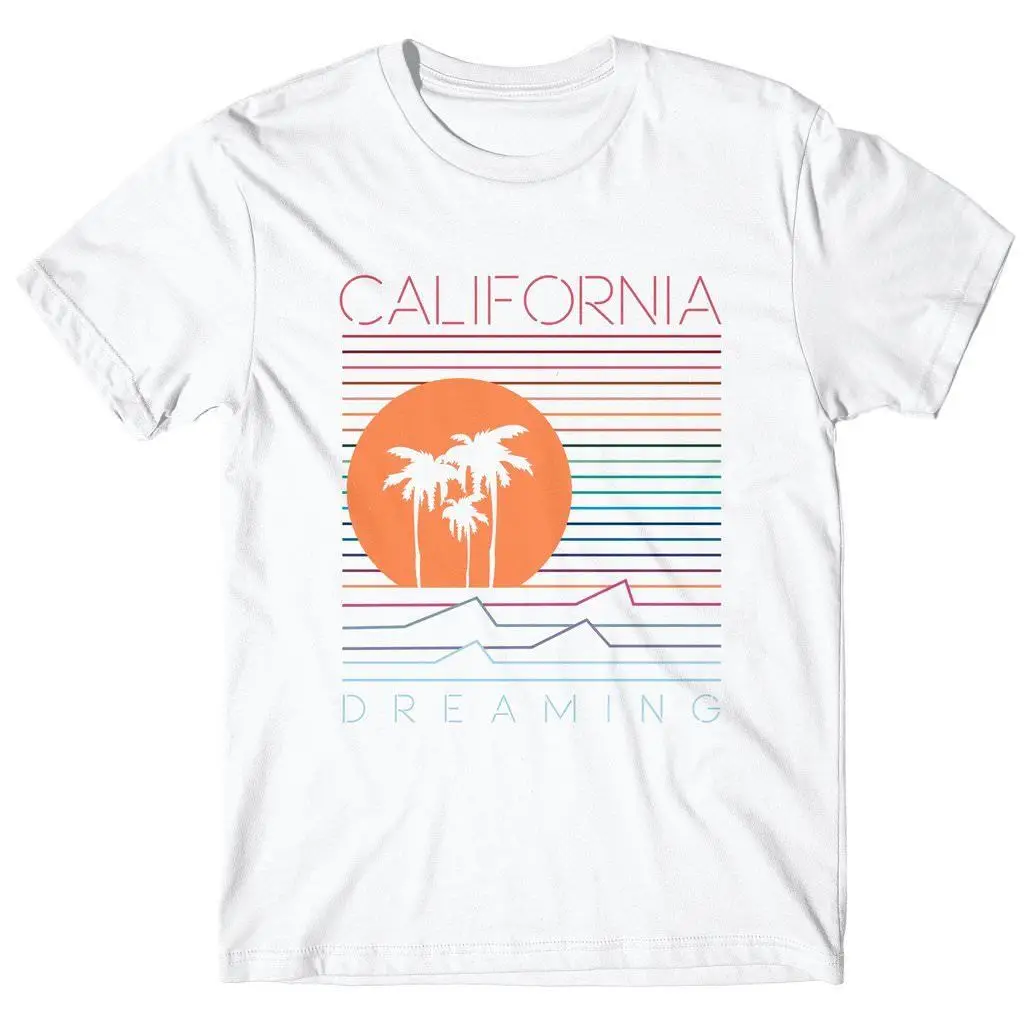MAGLIA футболка MAGLIETTA UOMO &quotCALIFORNIA DREAMING&quot приемная принимает Калифорния Hipster летние