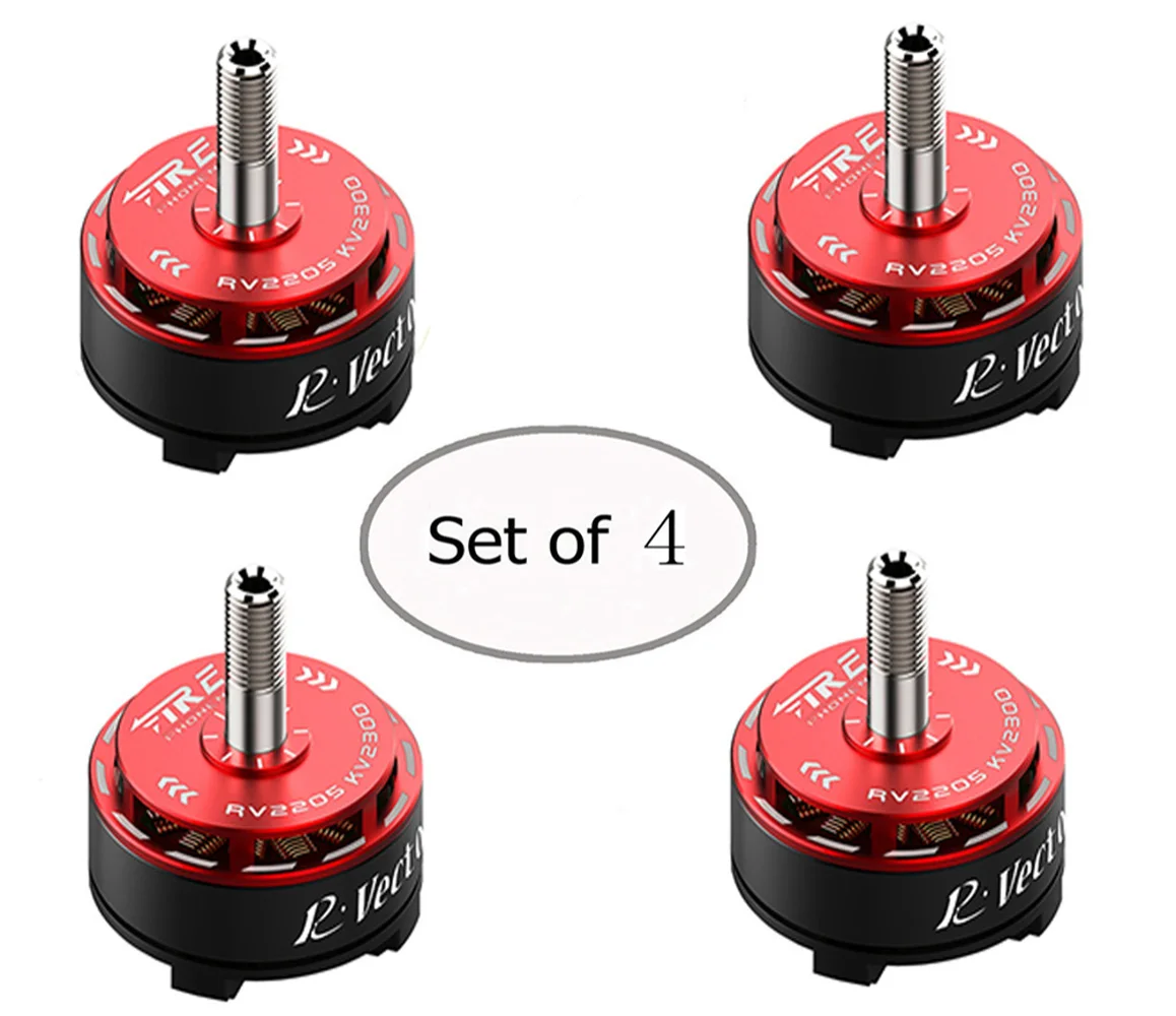 Бесщеточный двигатель 2205 2300KV/2500KV Purple/Red FIRE PHONENIX 4 шт. Motor для FPV QAV250 RC Drone Quadcopter