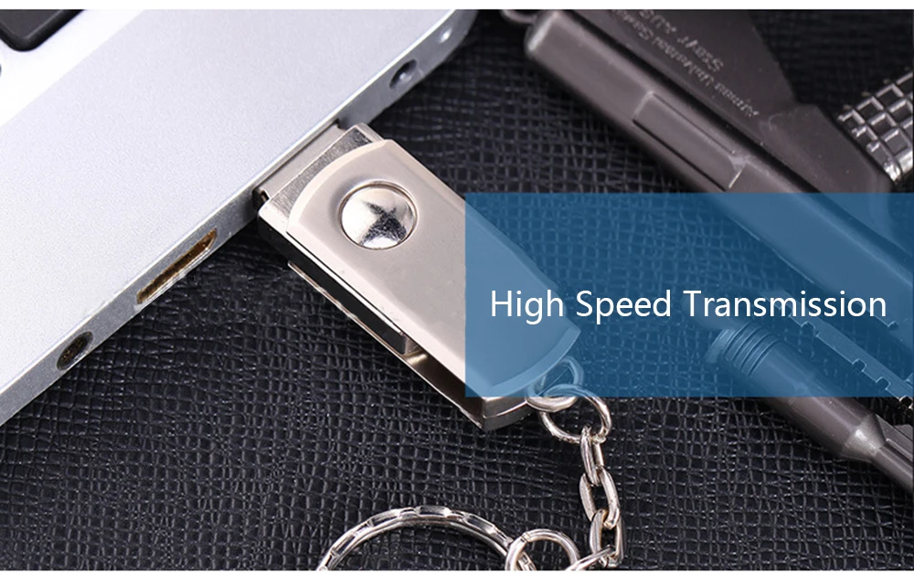 32GB USB2.0 карта памяти металлический вращающийся USB флеш-накопитель U диск с флеш-картой брелок USB флеш-накопители