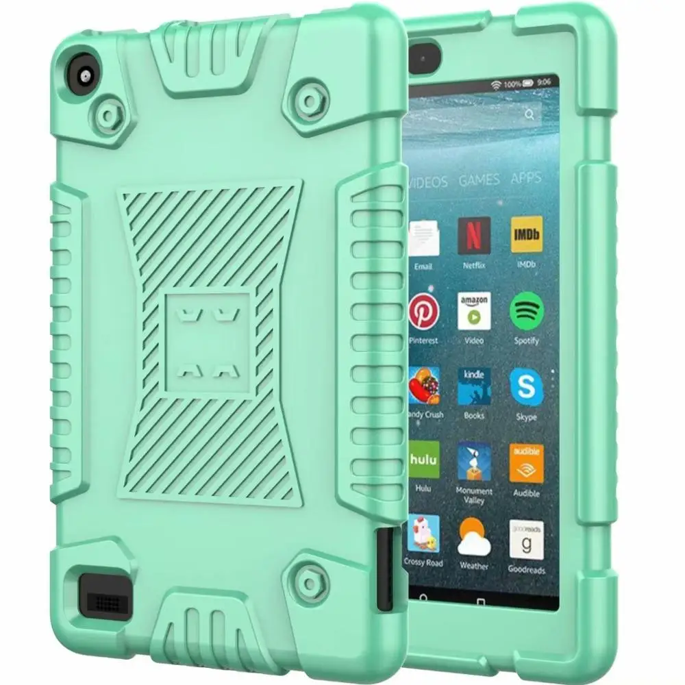 

Чехол-накладка для amazon Fire 7 2019, мягкий, противоскользящий, противоударный