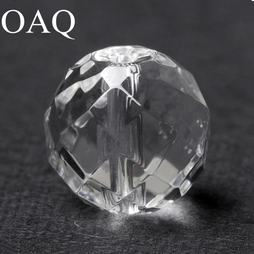 

Natural Stone Beads 6-12mm White Crystal Beads 64 Faceted Luster Round Loose Beads Craft Wholesale Crystal Jewelry