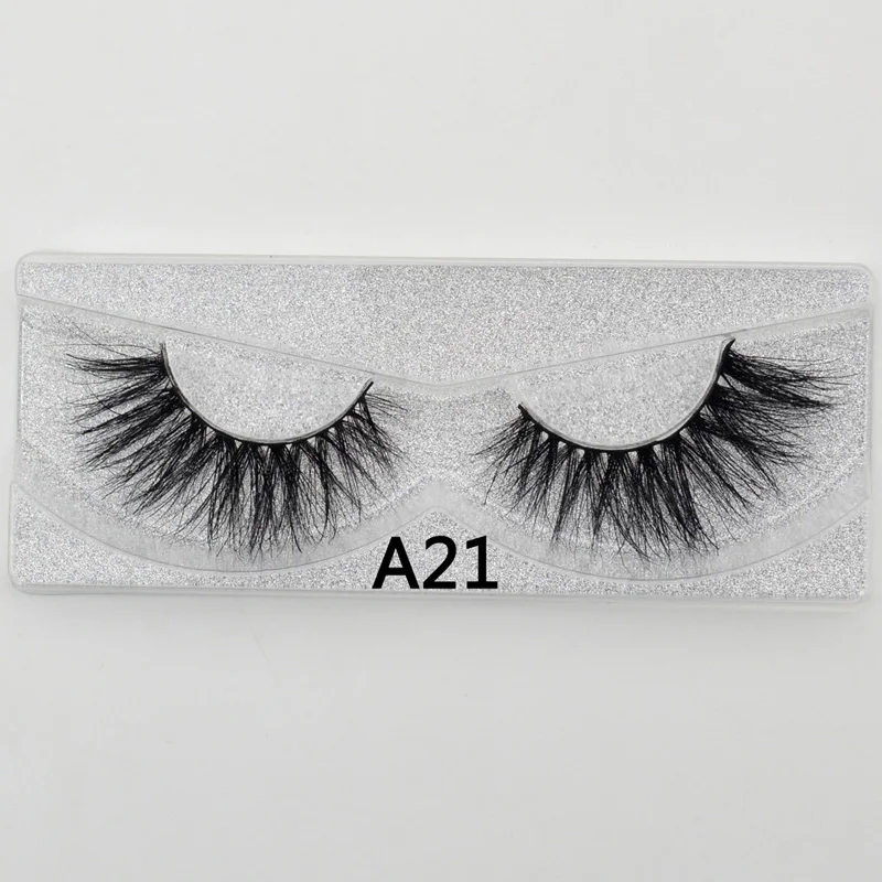 Lash норковые ресницы 3D норковые накладные стойкие ресницы натуральные легкие норковые ресницы 1 пара блестящая упаковка Новинка - Длина: A21