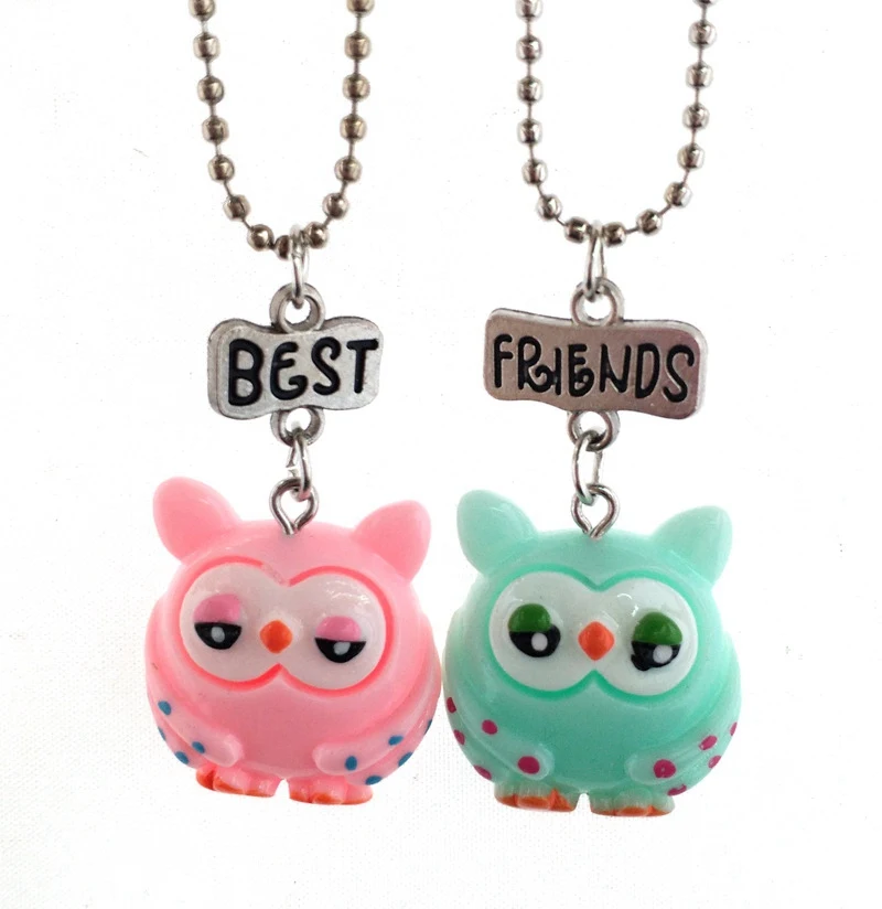 Ожерелье с имитацией сонной совы милый кулон в виде животного для детей лучших