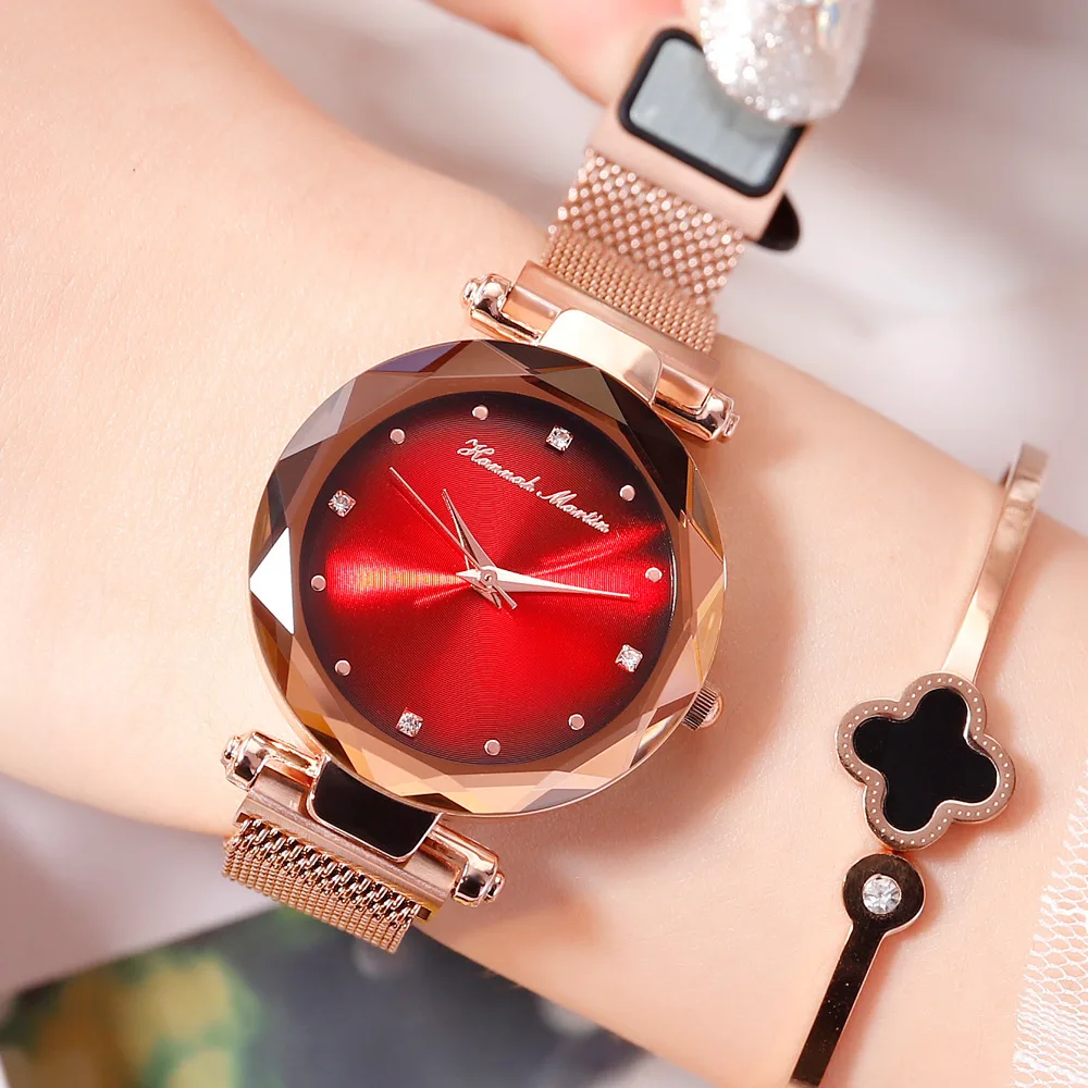 Reloj mujer 2018 Роскошные Кварцевые женские топ брендовые модные часы магнитные Милан