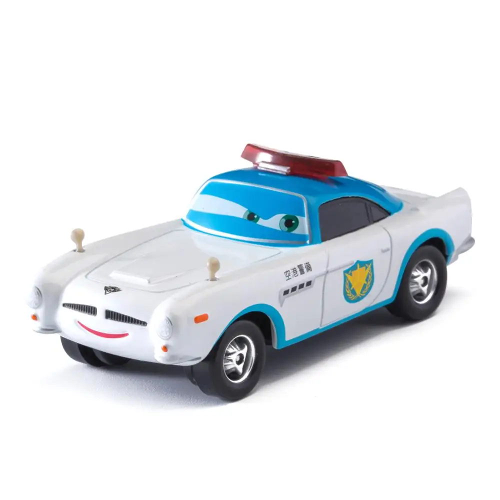 Disney Pixar Cars белая полицейская машинка с молниями Маккуин матер Джексон Сторм