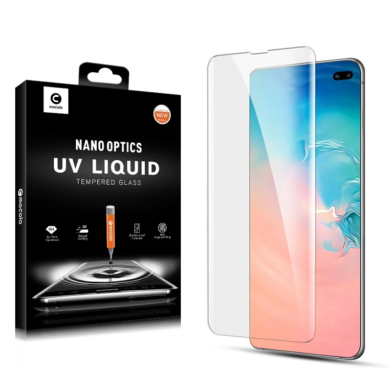 Retail Package 5 шт. MOCOLO для samsung Galaxy S10 5G S10 Plus 3D изогнутое полное покрытие УФ свет облучение Закаленное стекло протектор экрана - Цвет: Retail Package