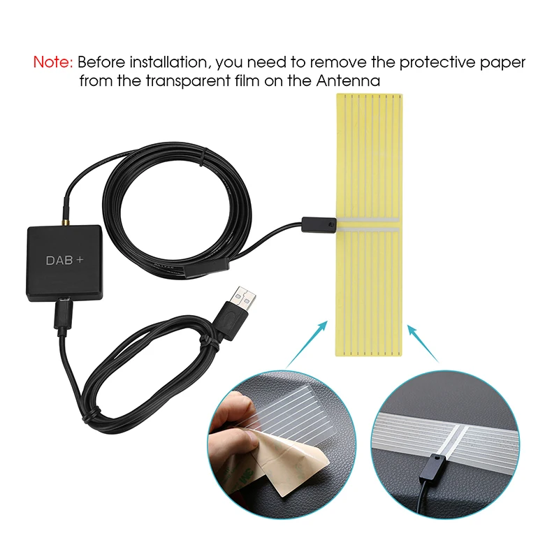 Тыкв внешний DAB + цифровой радио тюнер приемник для Автомобильный dvd плеер на