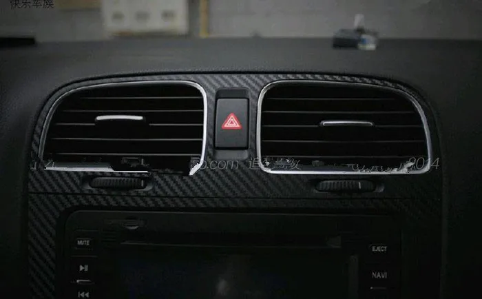 Carbin Fibre весь набор центральной консоли дверные ручки воздуха выход для Volkswagen Golf 6 GTI DSG правый Привод доступен AB285