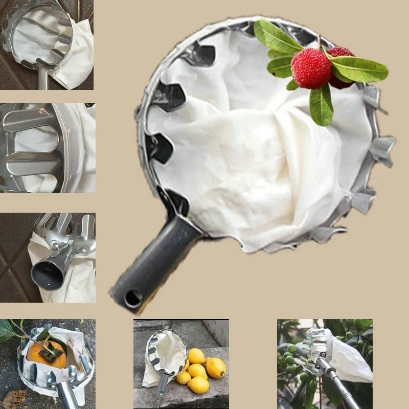 

Metal Fruit Picker Convenient Horticultural Fruit Picker Gardening Apple Peach Picking Tools