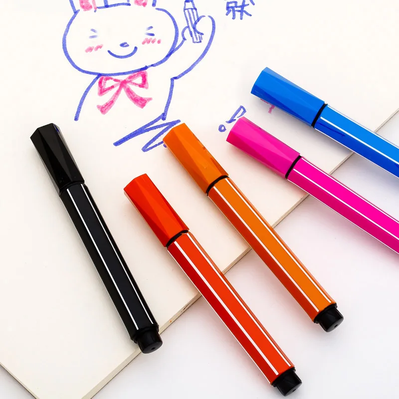5 штук Kawaii Смываемые маркеры акварельные текстмаркеры для детская живопись