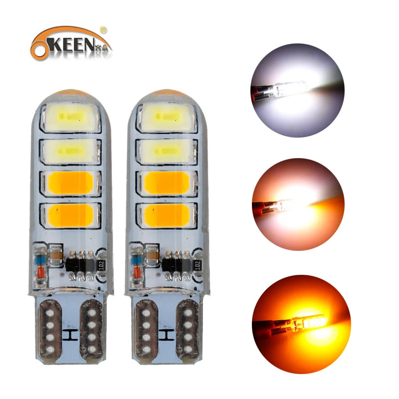 1 шт. T10 мигающий стробоскоп 194 W5W 8 Led 5630SMD Светодиодная Вспышка авто сигнальная