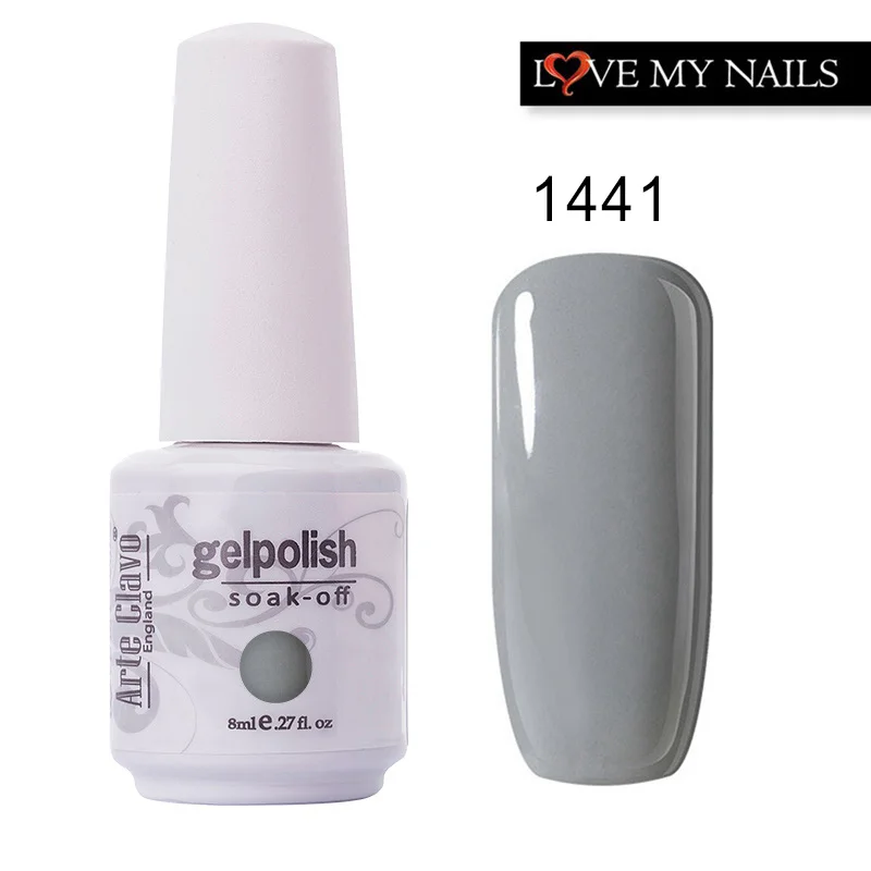 Arte Clavo 85 цветов Гель-лак для ногтей розовое золото Nagellack Профессиональный лак vernis Полупостоянный розовый гель для ногтей - Цвет: 1441
