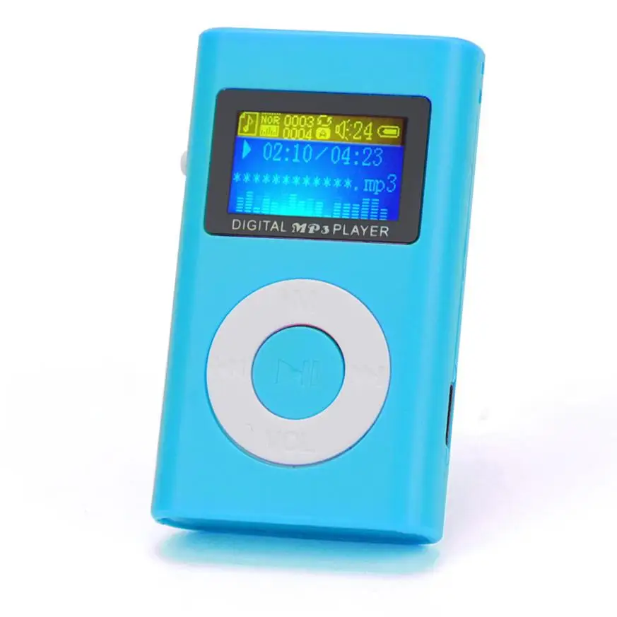 Модный мини mp3-плеер с USB и ЖК-экраном поддержка карт Micro SD TF на 32 ГБ стильный дизайн