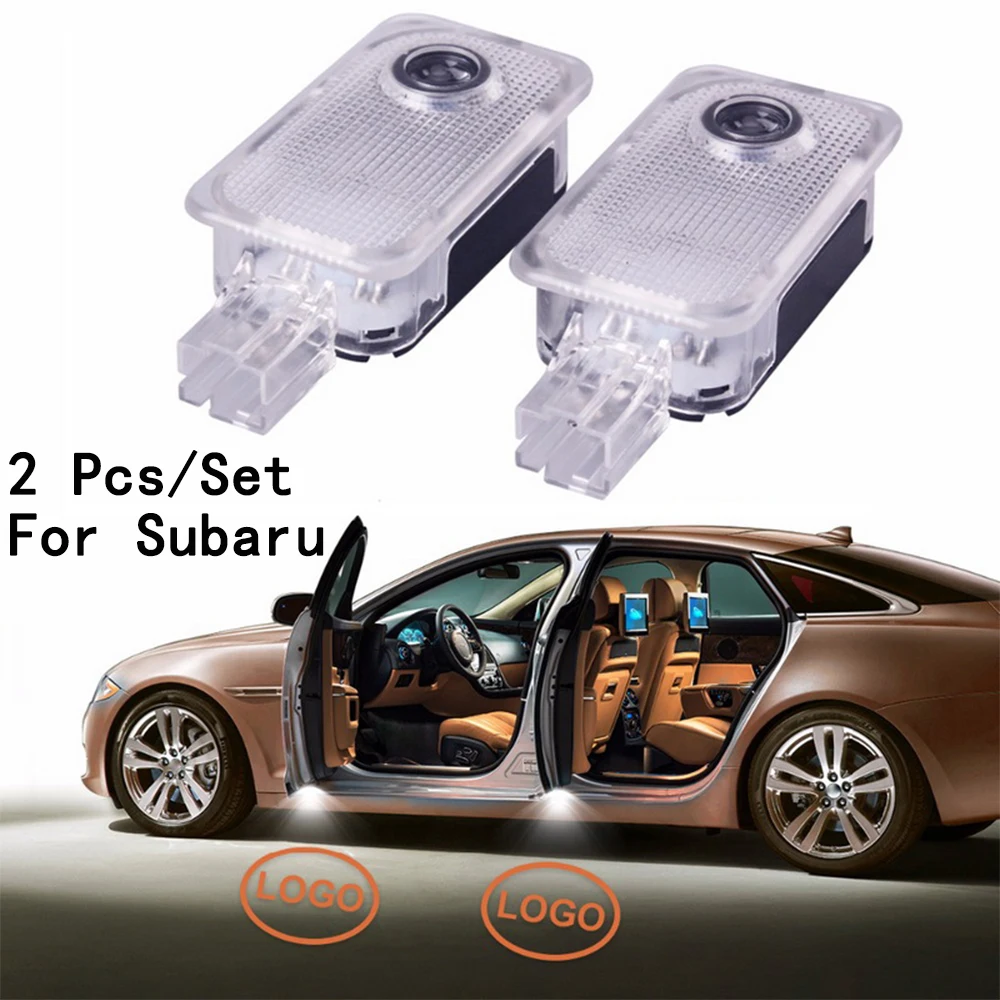 2Pcs/Set Only For SUBARU/Forester/Impreza/Legacy/Outback/Sti LED With Logo Ghost Shadow Projetor Lens Include | Автомобили и