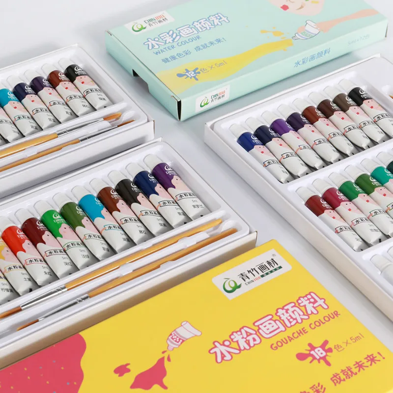 Рисование гуашью набор высокого качества Прозрачный 5 мл гуашь пигмент для