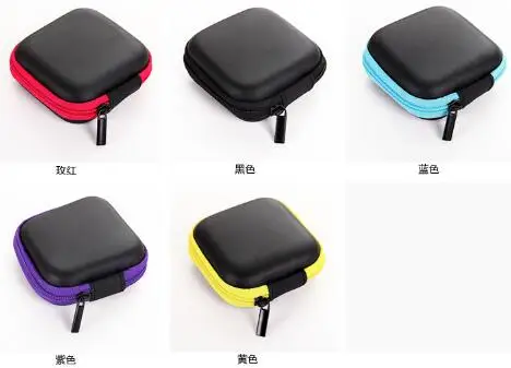 Portable multi-purpose Bluetooth color storage bag pressure headphone headset box mobile phone data cable purse | Электроника