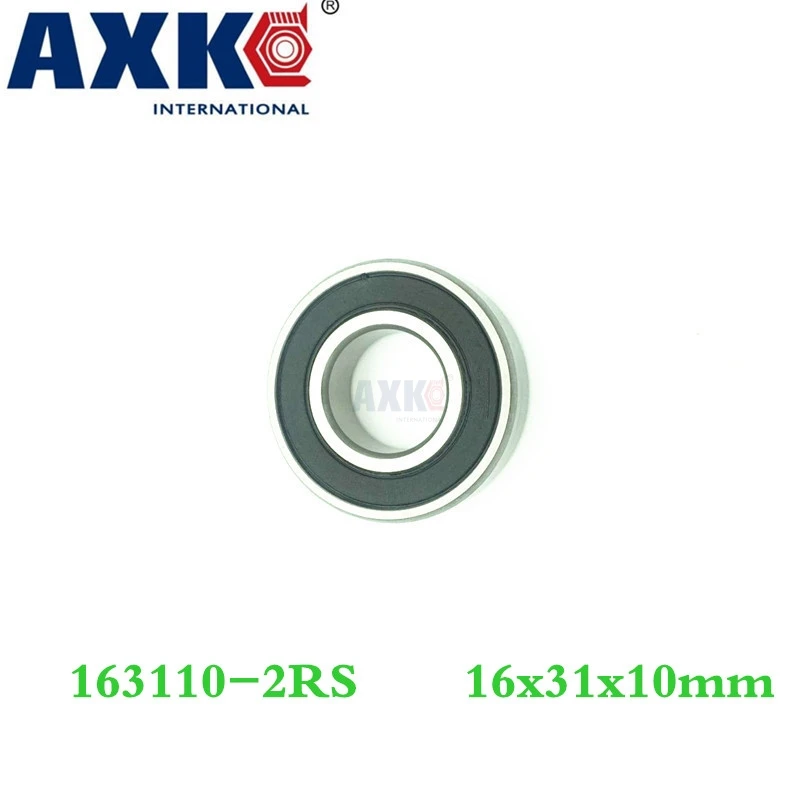

Подшипник шариковый Axk 163110-2rs 163110, 16x31x10 мм, 163110 2rs, для ремонта оси велосипеда, нестандартный 6002-2rs