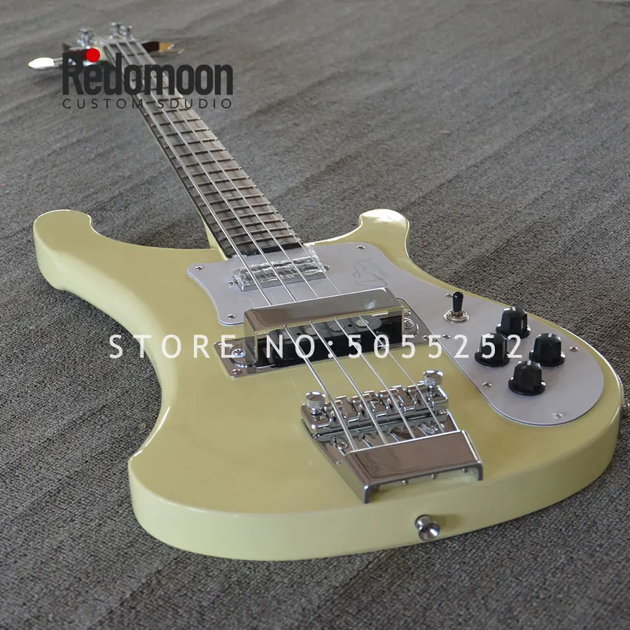 Заводской заказ 4 струны Rickenback bass 4003 с 2 гнездами шею через корпус для