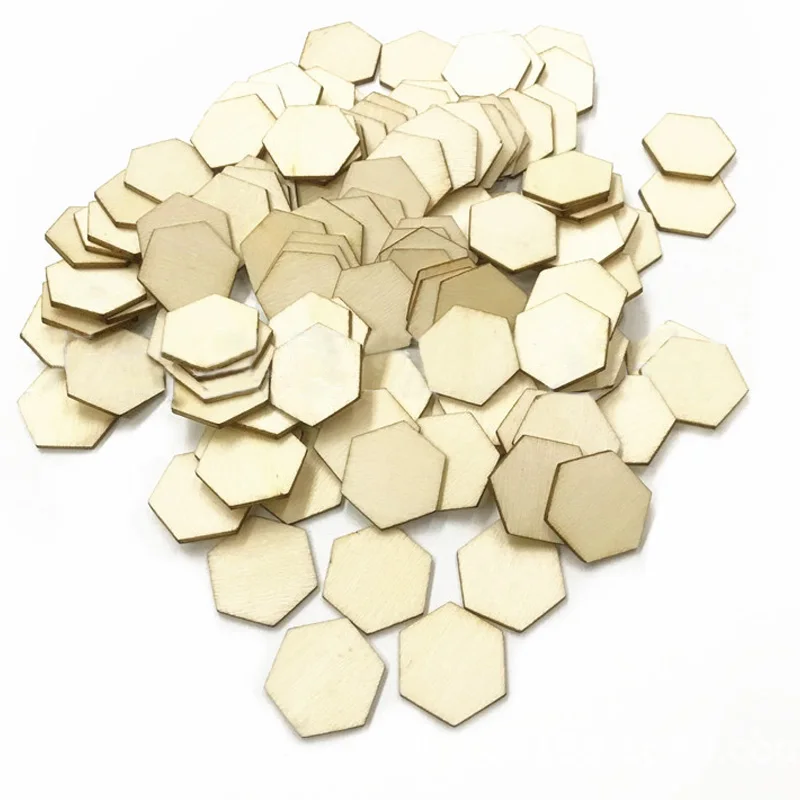 100 шт. деревянные детали в форме сот поверхность опилок гладкая резьба резное