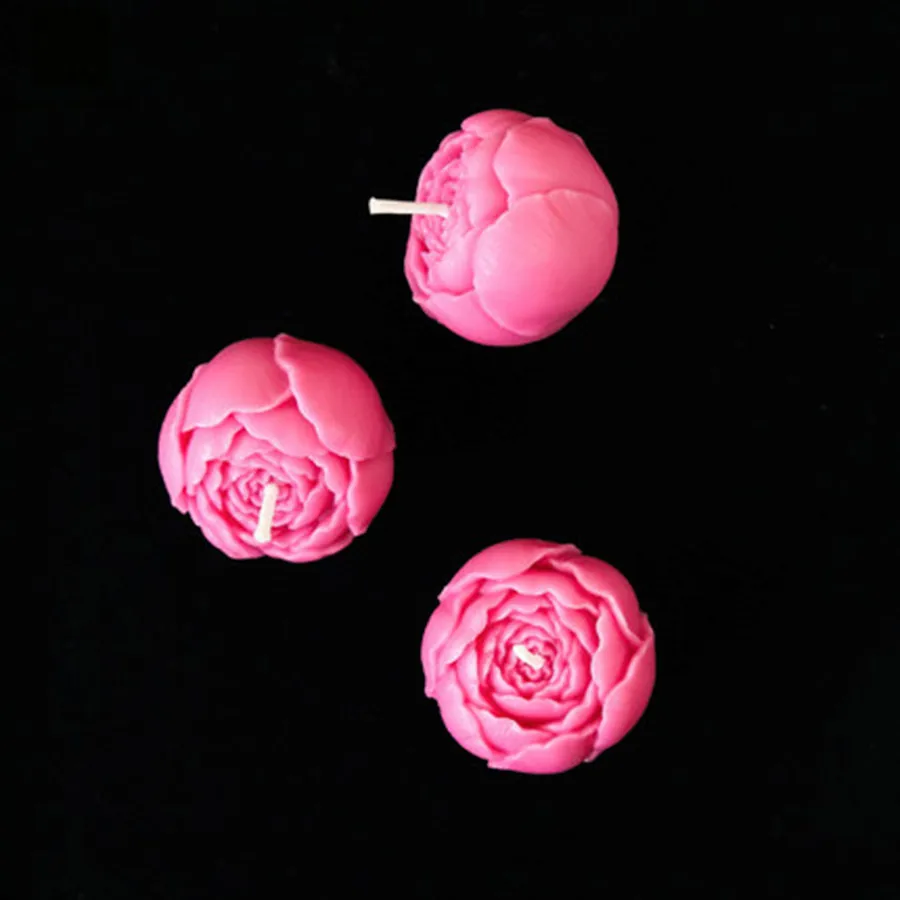 3 Pcs Свадебные цветочные свечи украшения креативные Буги Mariage Velas делая Свеча С Днем Рождения вечерние ночник в виде свечи JKK240 - Цвет: 3 Pcs