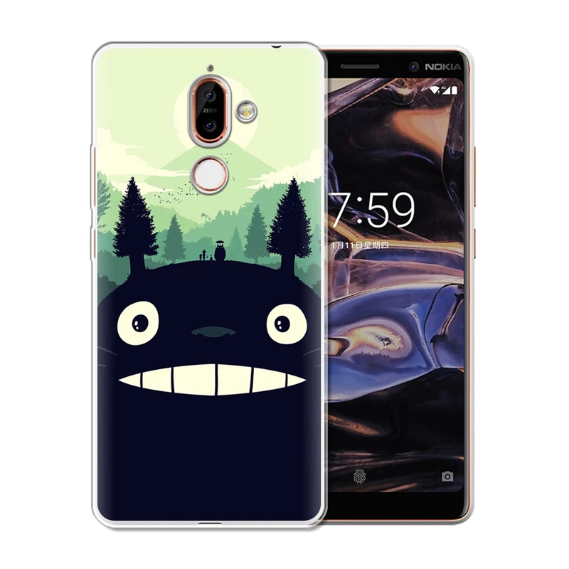 Чехол для телефона Nokia 1 3 5 8 6 2 7 Plus 9 X6 2018 X7 X3 с милым Тоторо из аниме Ghibli Миядзаки |