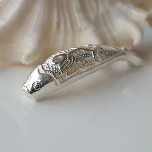 Промежуточный соединитель для трубки из серебра 925 пробы, серебряные ювелирные детали