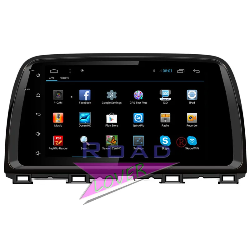 Roadlover Android 6 0 Автомобильный медиа центр радио для Mazda CX 5 2014 Стерео GPS навигация два