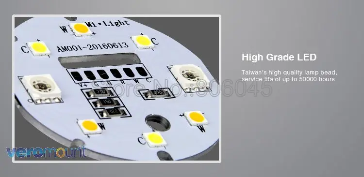 MiLight GU10 4W RGB+ CCT Светодиодный прожектор FUT103 110V 220V полноцветный пульт дистанционного управления смарт-лампа WiFi Совместимость 4-зоны дистанционного управления