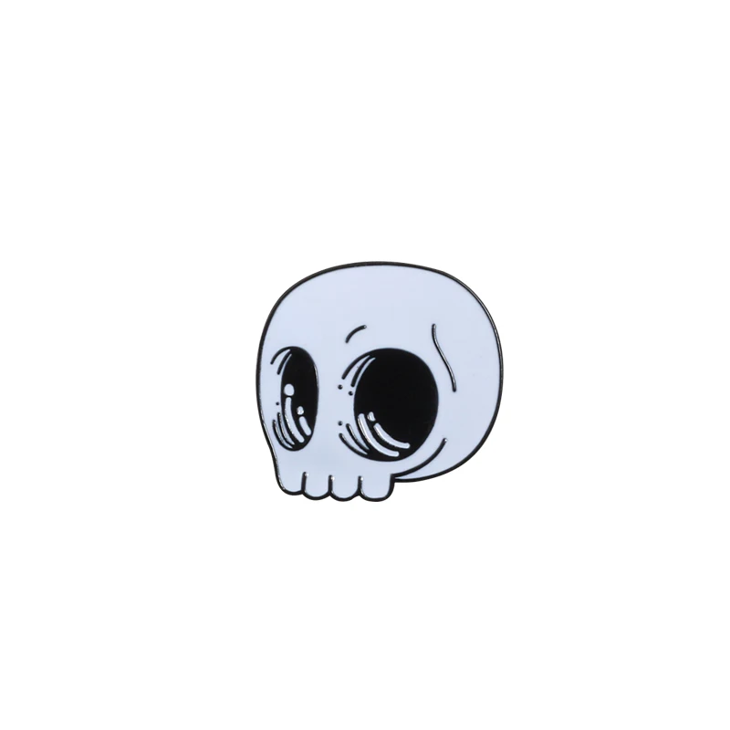 Skull 藤曼 химический контейнер иконы, броши в виде птичек-оригами настроение игра нож штырь отворотом нагрудных значков в готическом стиле, ювелирные изделия, аксессуары - Окраска металла: Skull