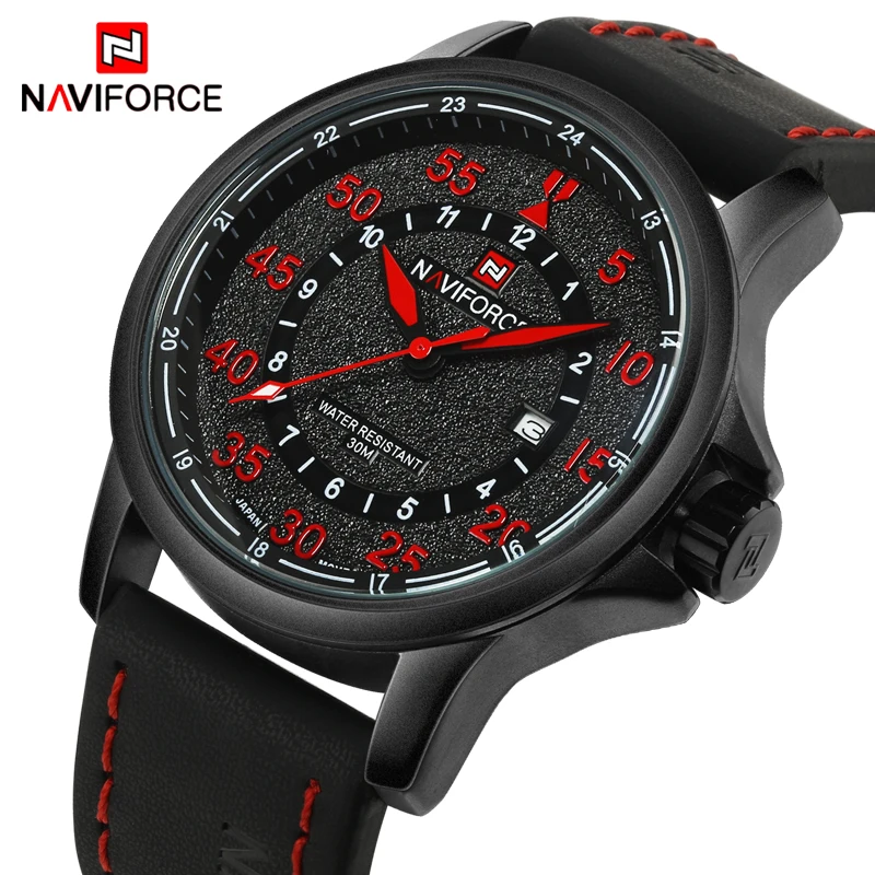 Новый Топ Элитный бренд NAVIFORCE для мужчин спортивные часы кварцевые Человек