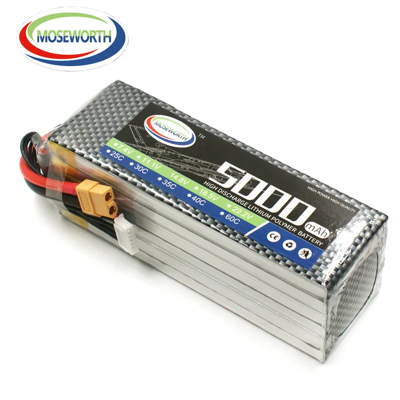 Новый дизайн Радиоуправляемый Дрон Lipo батарея 6S 22 2 в 5000 мАч 25/35/60C для