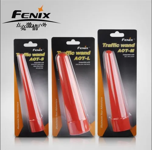 Fenix AOT-01 AOT-S AOT-M AOT-L Flashlight Red Traffic Wand Cap Tip Signal Lamp For LD12 PD32 PD35 TK15 K22 | Лампы и освещение