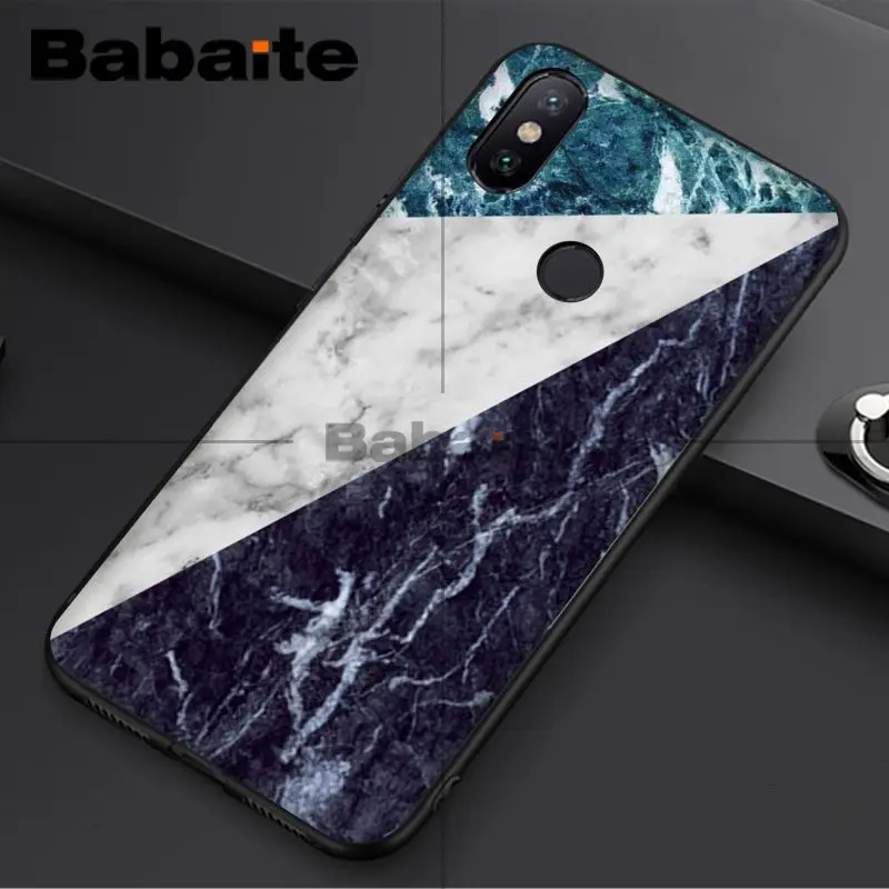 Babaite геометрический разборный рисунок под мрамор золото искусственный для redmi 5plus