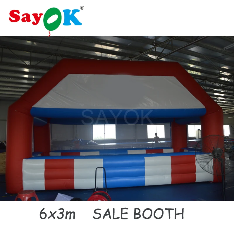 

New Inflatable Sale Booth Sale Tent Inflatable kiosk 6x3 m Inflatable Standing Booth for Advertising promotion