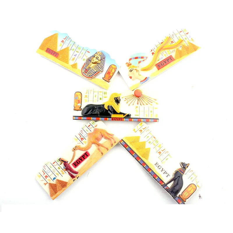 5 шт. Пирамида бога египта пирамида Фараона Клеопатра сувенир креативный 3D магнит