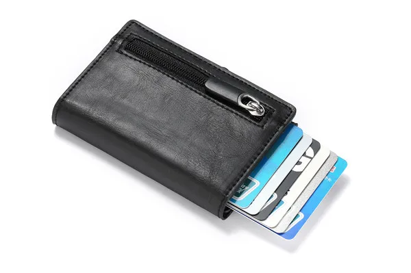 ZOVYVOL Новое поступление RFID Кошелек для монет кошелек из углеродного волокна RFID из искусственной кожи чехол для ID карты в одной коробке смарт-Кредитная карта держатель