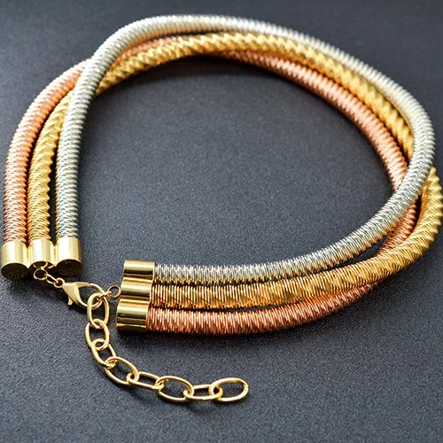Солнечные ювелирные изделия Горячая Boho Воротник Ювелирные наборы Модное ожерелье браслет набор для женщин многослойные Чокеры для вечерние юбилей - Окраска металла: Necklace C