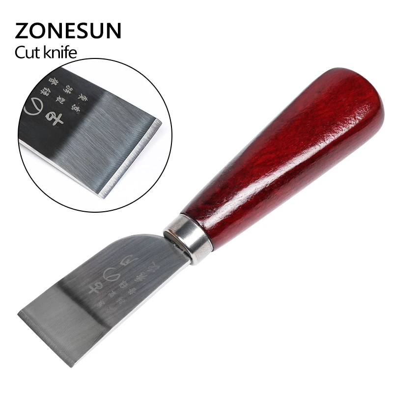 ZONESUN One 1 шт. DIY нож для резки кожи из нержавеющей стали кожаный инструмент