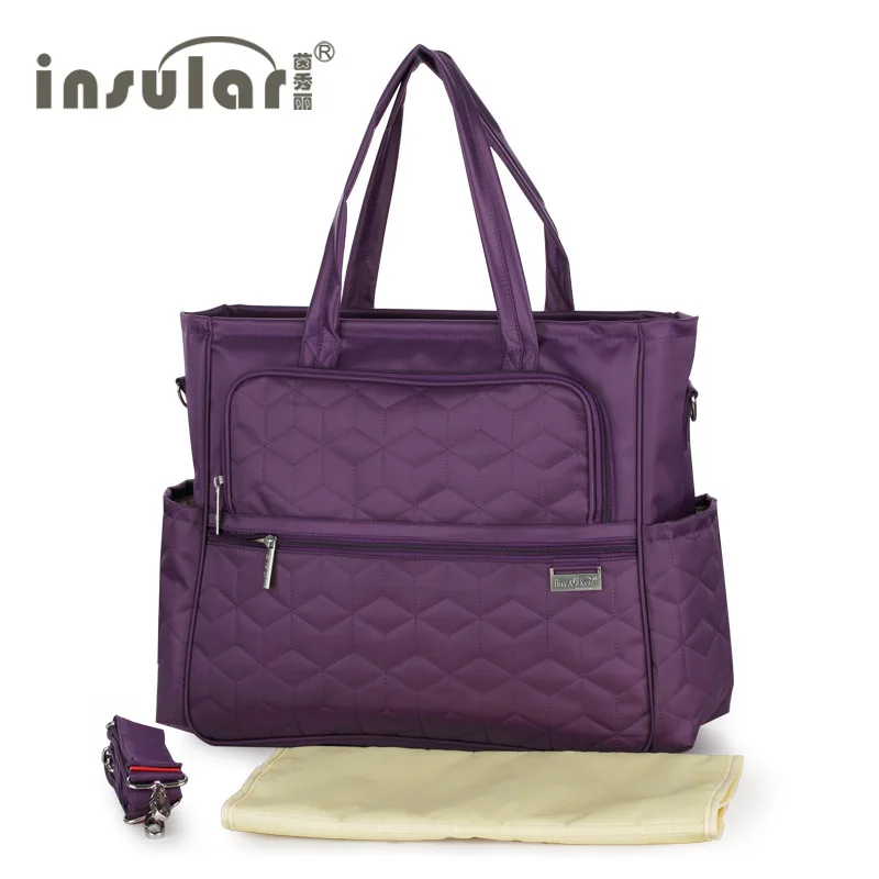 Сумка-мессенджер для подгузников водонепроницаемая фиолетовая розовая бежевая |