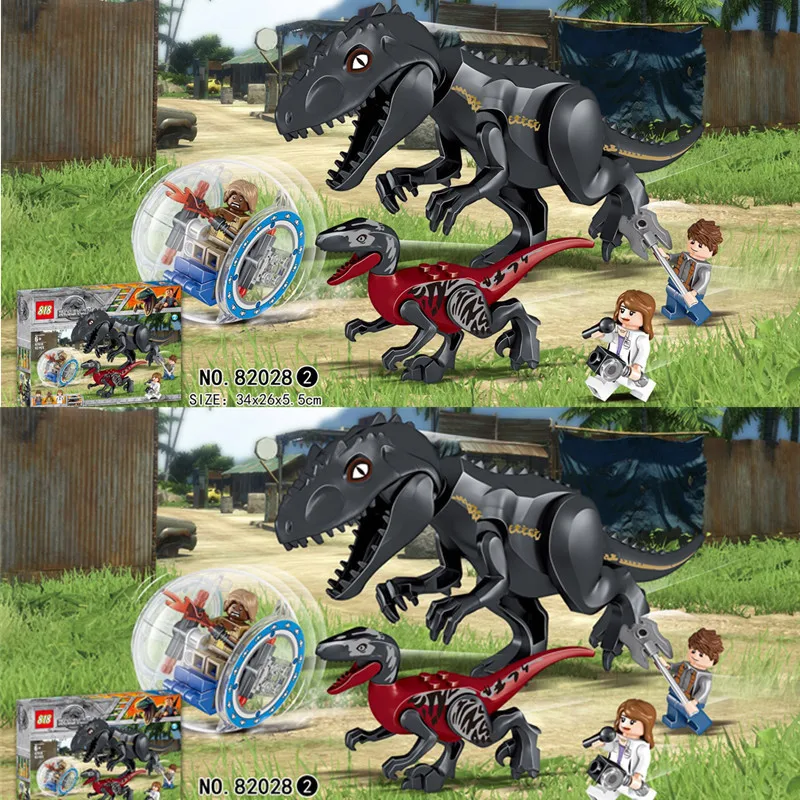 82028 Indominus Rex Tyrannosaurs T динозавр строительные блоки кирпичи детские игрушки для