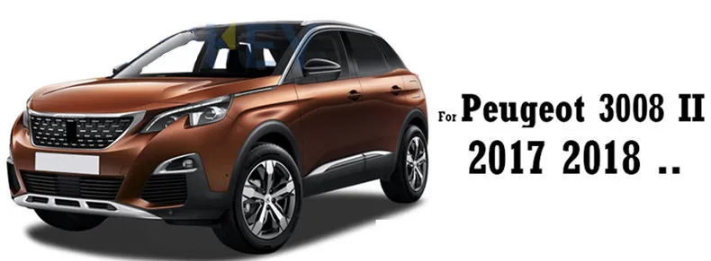 Обновленные кожаные автомобильные коврики для Peugeot 3008 II 2017 2018 2019 индивидуальные