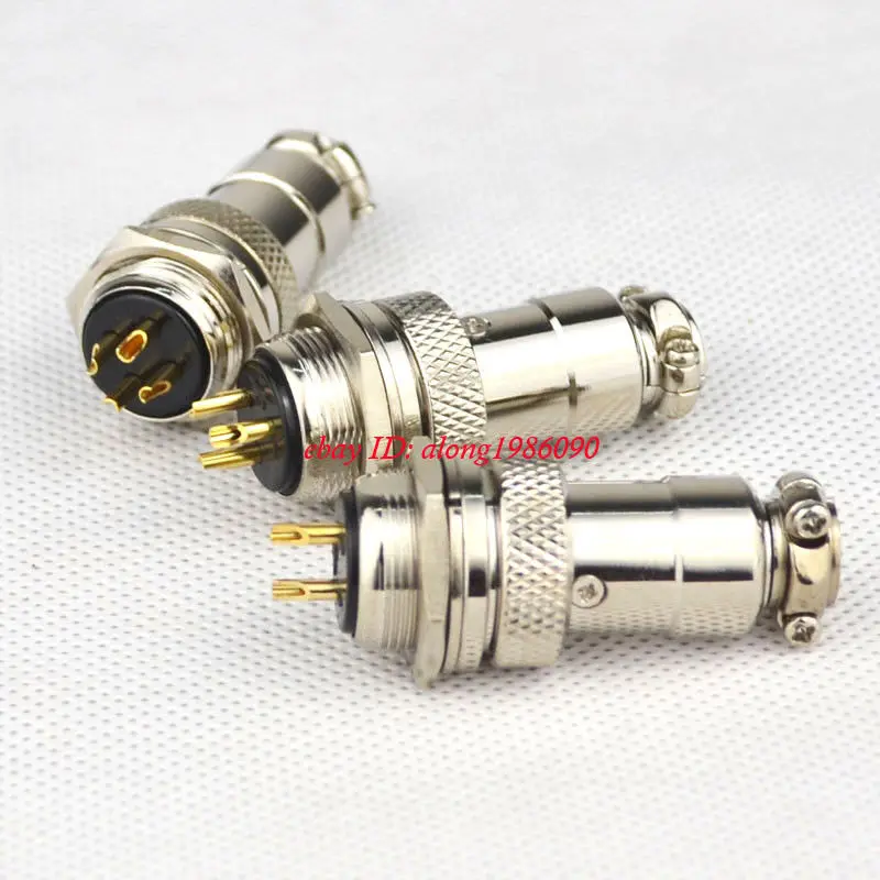 

DIYERZONE One Set GX16 Air Plug Socket Reverse 16MF (1pcs Male Plug+ Female Socket) L10-23