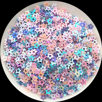 ISequins 3 мм Hollow Звезды блестками ПВХ свободные пайетками для ногтей маникюр/Для