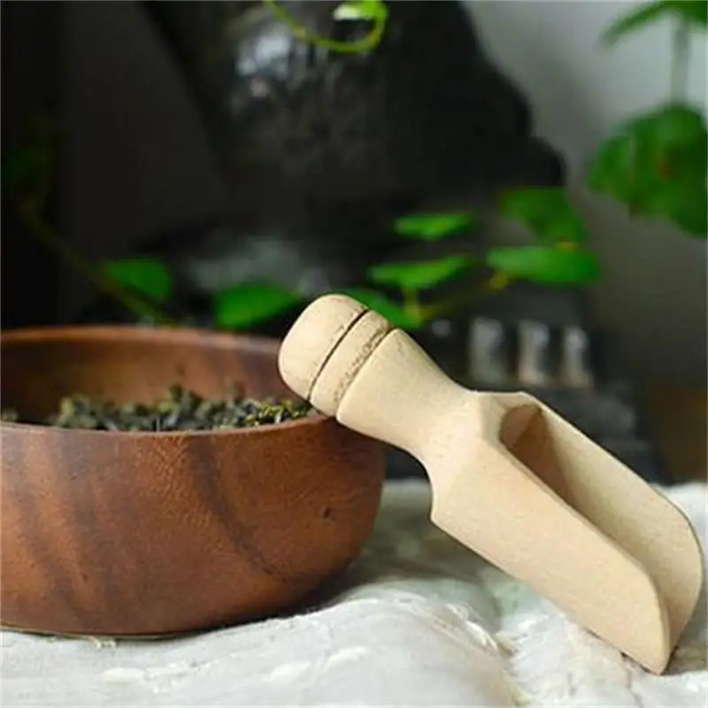 Мини ручной работы деревянная ложка чай сахар соль и ароматизированный