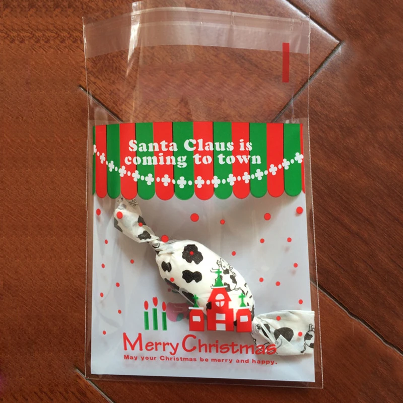 25 шт рождественский дом подарочные пакеты конфетное печенье мешок свадьба день