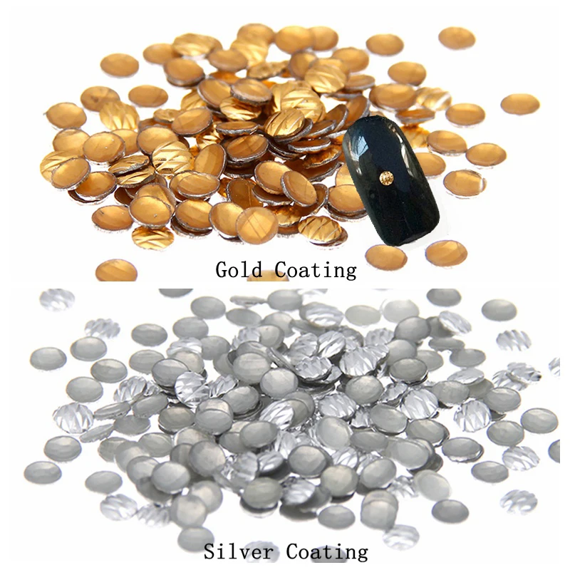 Золотистые/Серебристые круглые в полоску металлические наклейки 3 мм для дизайна