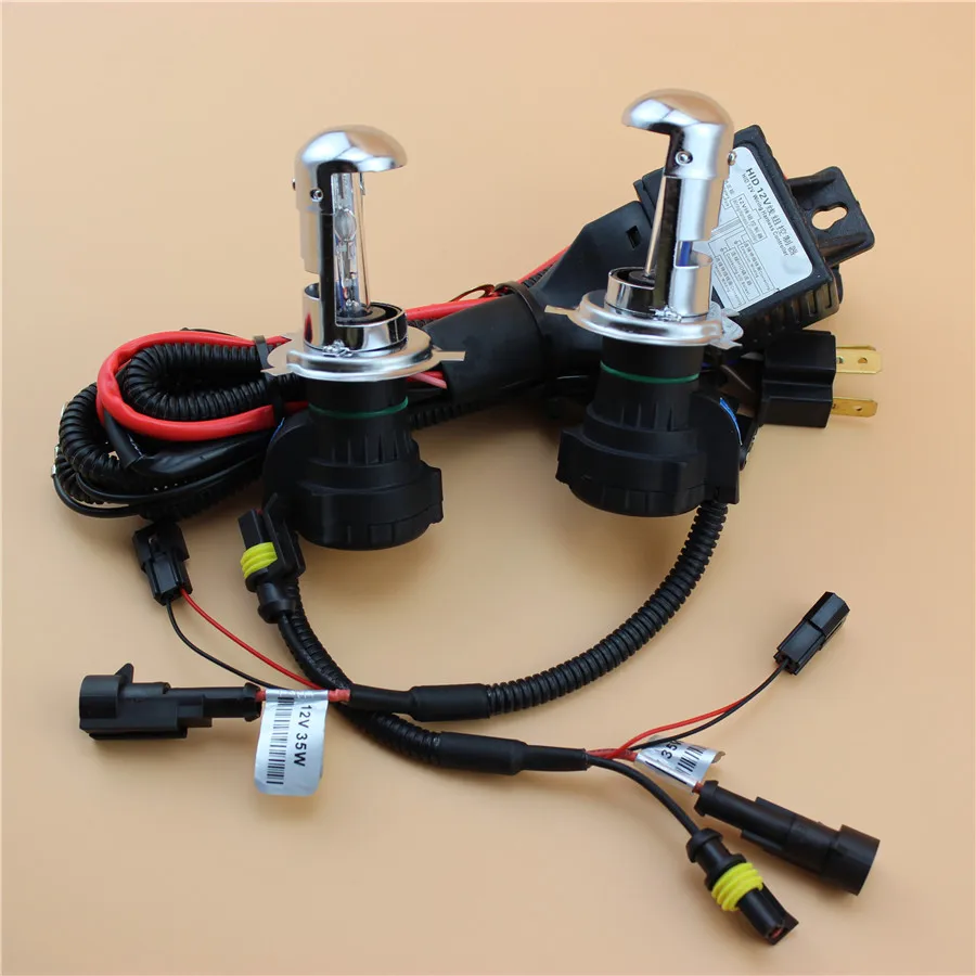 

H4 HI/LOW 12V 35W Xenon HID Replacement Car Headlight Lights Lighting source Conversion Kit Lamp Bulb 4300K 8000K 6000K